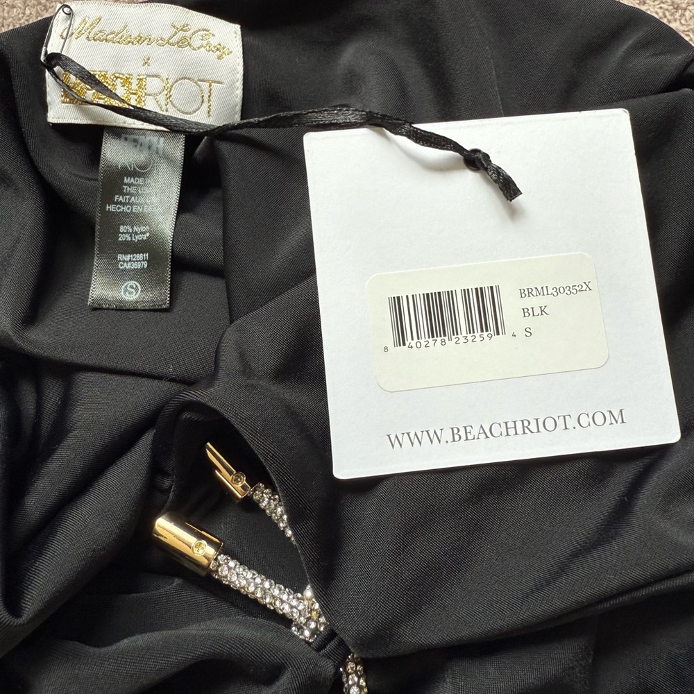 Beach Riot X Madison LeCroy - Black - ONE-PIECE PRISCILLA - NWT - Picture 4 of 7